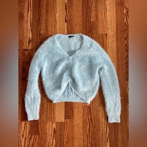 Rue 21 fuzzy baby blue sweater
